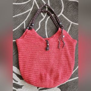 Sak Roots Crochet Bucket Bag - Burnt Orange